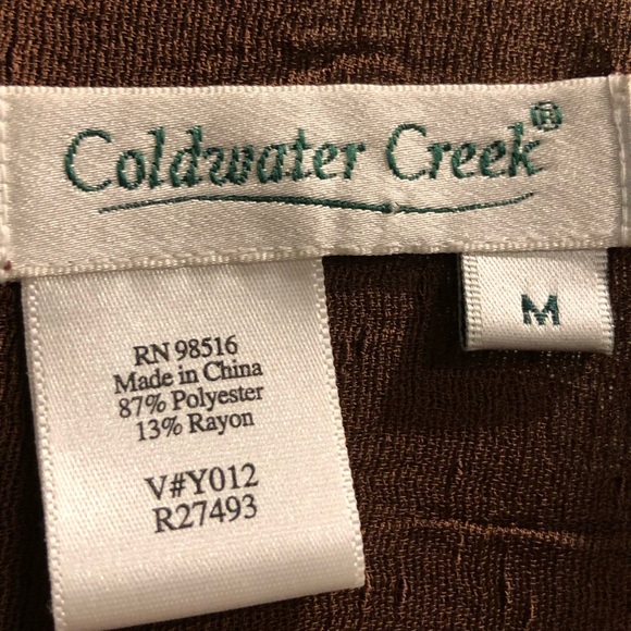 Coldwater Creek long shirt, Great for fall! Textured, linen like, over shirt! - Picture 3 of 5